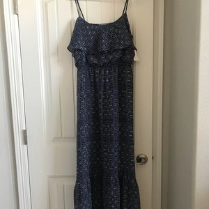 Long blue sundress